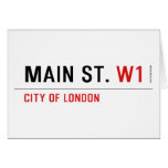 Main St.  Greeting/note cards