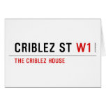 Criblez st  Greeting/note cards