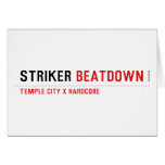 STRIKER  Greeting/note cards