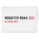 ROSSITER ROAD  Greeting/note cards