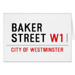 Baker Street  Greeting/note cards