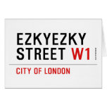 ezkyezky Street  Greeting/note cards
