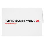 purple voucher avenue  Greeting/note cards