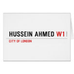 Hussein ahmed  Greeting/note cards