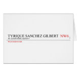 tyrique sanchez gilbert   Greeting/note cards