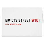 Emilys Street  Greeting/note cards