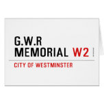 G.w.r memorial  Greeting/note cards