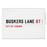 BUSKERS LANE  Greeting/note cards