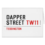 DAPPER Street  Greeting/note cards