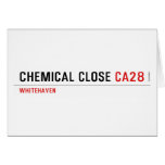 Chemical Close  Greeting/note cards