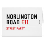 NORLINGTON  ROAD  Greeting/note cards