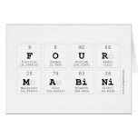 four 
 mabini  Greeting/note cards