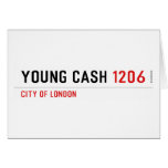 YOUNG CASH  Greeting/note cards