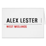 Alex Lester  Greeting/note cards
