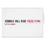 Cobble Hill Rise  Greeting/note cards
