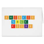 Periodic 
 Table 
 Rocks  Greeting/note cards