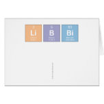 Libbi
 
   Greeting/note cards