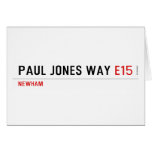 Paul Jones Way  Greeting/note cards
