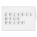 Periodic
 Table
 Writer  Greeting/note cards