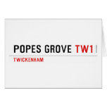 Popes Grove  Greeting/note cards