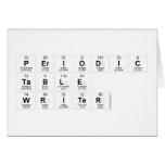 Periodic
 Table
 Writer  Greeting/note cards