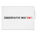 Conservative Way  Greeting/note cards