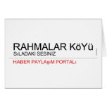 Rahmalar Köyü  Greeting/note cards