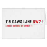 115 Daws LANE  Greeting/note cards