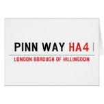 Pinn Way  Greeting/note cards