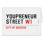 Youpreneur Street  Greeting/note cards