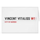vincent vitaliss  Greeting/note cards