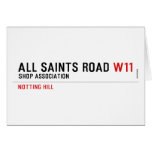 ALL SAINTS ROAD  Greeting/note cards
