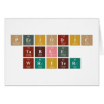 Periodic
 Table
 Writer  Greeting/note cards