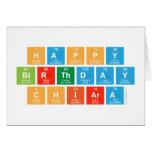 happy
 birthday
 Chiara  Greeting/note cards