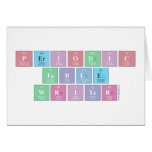 Periodic
 Table
 Writer  Greeting/note cards