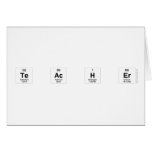 TE AC H ER  Greeting/note cards