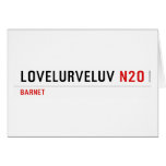Lovelurveluv  Greeting/note cards