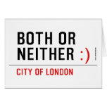 BOTH or NEITHER  Greeting/note cards