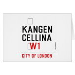    KANGEN CELLINA     Greeting/note cards