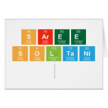 Saree
 Soltani
   Greeting/note cards