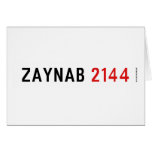 Zaynab  Greeting/note cards