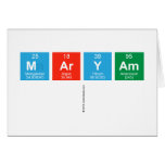 Maryam
   Greeting/note cards