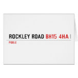 Rockley Road  Greeting/note cards