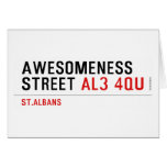 awesomeness street  Greeting/note cards