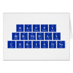 Happy 
 Birthday
 Christine  Greeting/note cards