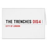 THE TRENCHES  Greeting/note cards