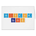 Wisdom
 Beats  Greeting/note cards