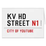 KV HD Street  Greeting/note cards