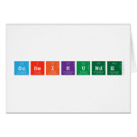 scheikunde  Greeting/note cards