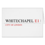WHITECHAPEL  Greeting/note cards